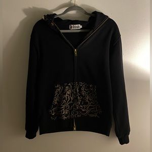BAPE WGM 23rd Anniversary Black Gold Full Zip Shark hoodie N23 Size M